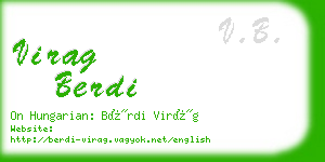 virag berdi business card